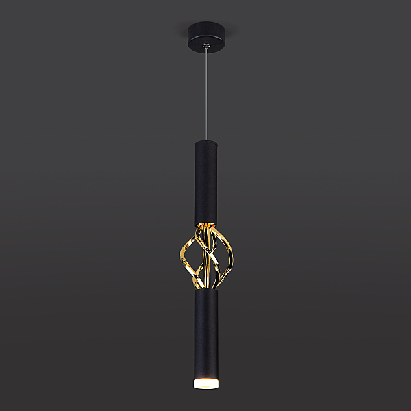 Светильник подвесной Lance 50191/1 LED черный/золото