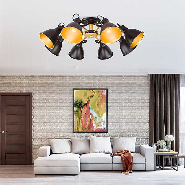 Потолочная люстра Denley 70112/8 черный