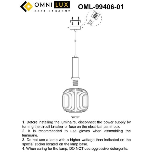 Светильник подвесной Terrenove OML-99406-01