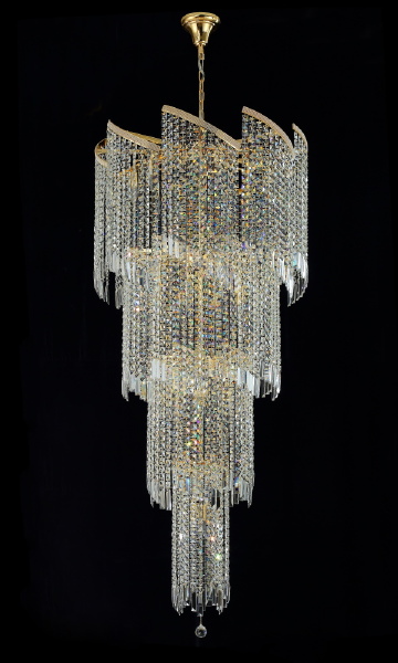 Люстра каскадная Crystal Lux GRANDE SP25 D800 GOLD