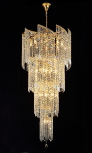 Люстра каскадная Crystal Lux GRANDE SP25 D800 GOLD