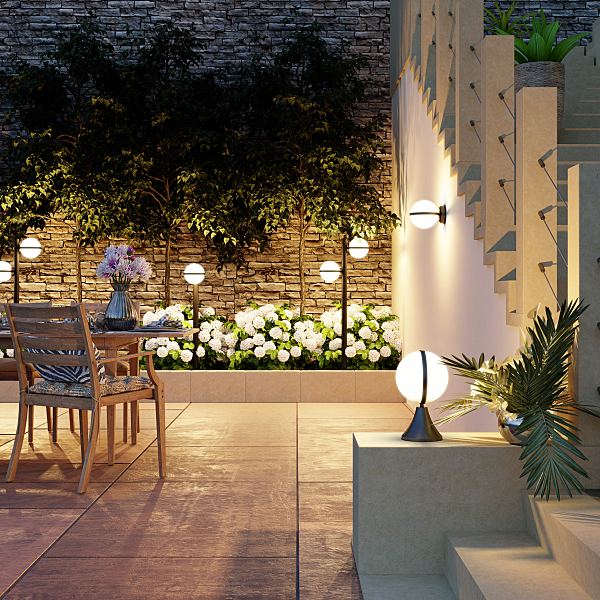 Уличный настенный светильник Lomeo 4832/1W