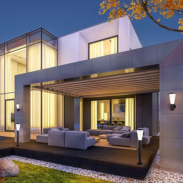 Уличный наземный светильник Techno 1417 TECHNO чёрный