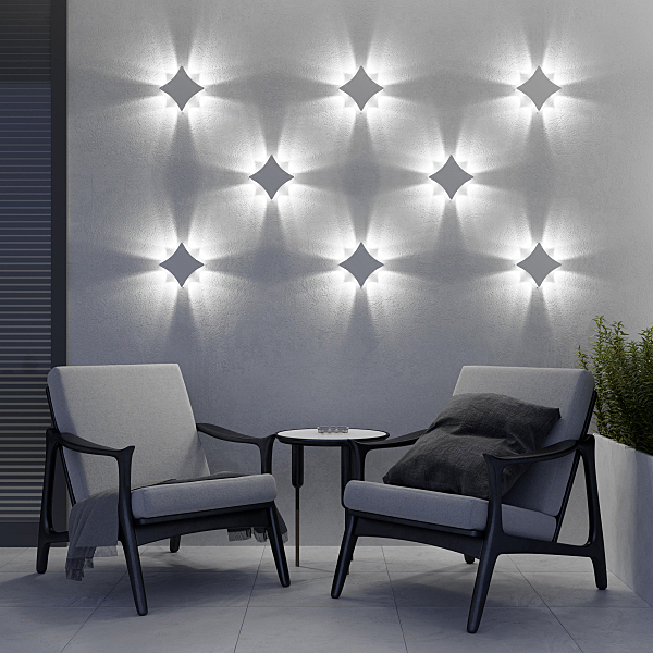 Уличный настенный светильник 1631 TECHNO LED 1631 TECHNO LED Белый