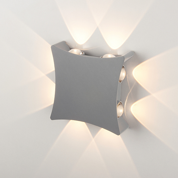 Уличный настенный светильник 1631 TECHNO LED 1631 TECHNO LED Серый