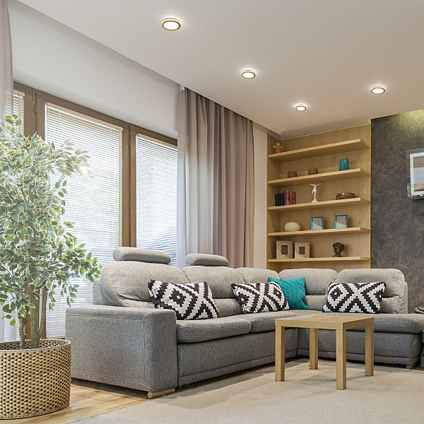 Светильник потолочный DSK80-DSKR80 DSKR80 5W 4200K SGD золото матовый