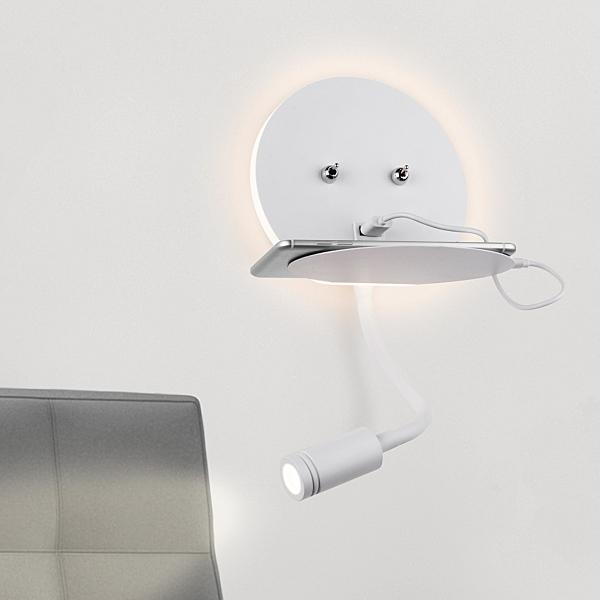 Настенный светильник Lungo Lungo LED белый (MRL LED 1017)