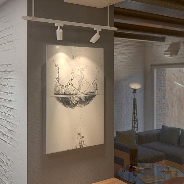 Трековый светильник Splay Splay GU10 Белый (MRL 1006) однофазный