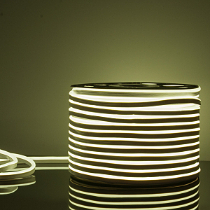 LED лента Elektrostandard Гибкий неон LS001 220V 9.6W 120Led 2835 IP67 6500K односторонний холодный белый, 50 м a040597