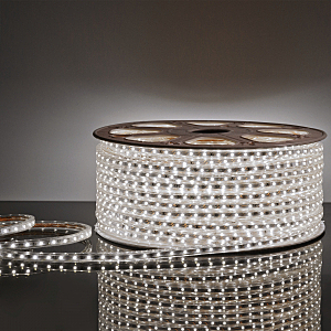 LED лента Elektrostandard Лента светодиодная 220V 4,8W 60Led 2835 IP65 6500K холодный белый, 50 м (LS004 220V)