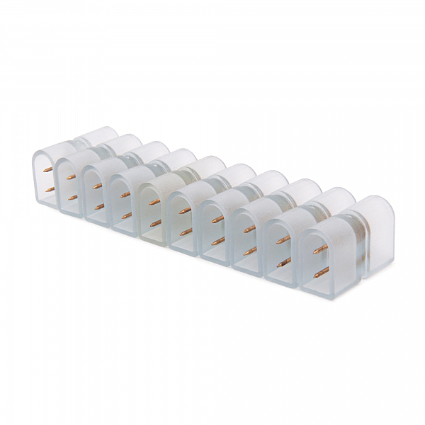 Аксесуар Аксессуары для монохромного гибкого неона Переходник для неона LS001 220V 2835 односторонний (10pkt) (PSL-15)