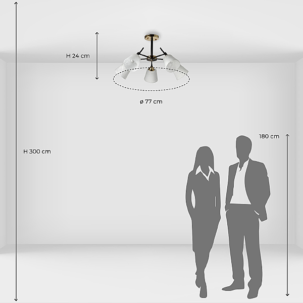 Потолочная люстра Альфа 324014905