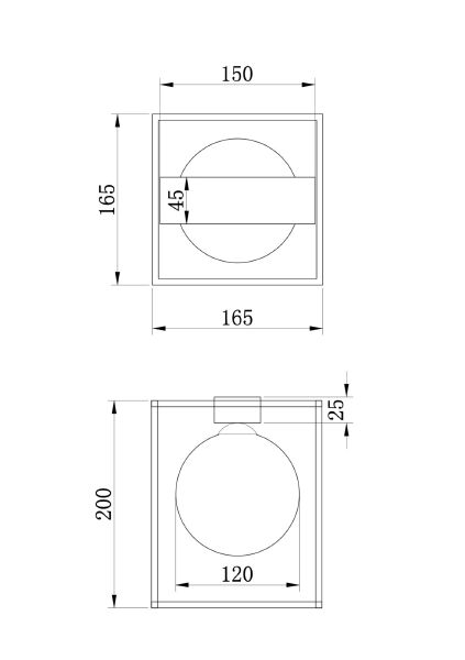 Светильник потолочный Trinity FR5113CL-01G