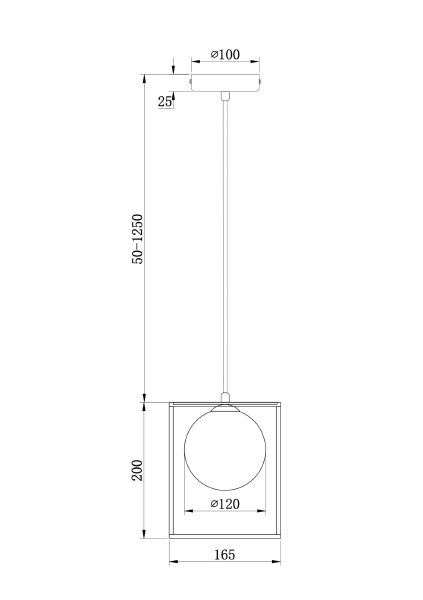 Светильник подвесной Trinity FR5113PL-01G