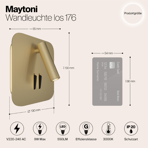 Настенное бра Ios 176 C175-WL-01-6W-MG