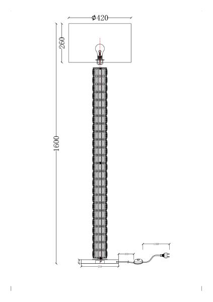 Торшер Talento DIA008FL-01CH