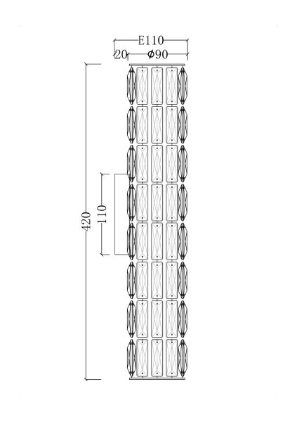Настенное бра Talento DIA008WL-02CH