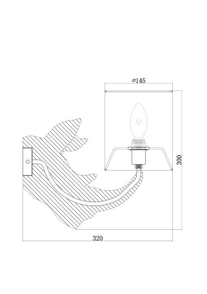 Настенное бра Nashorn MOD470WL-01W