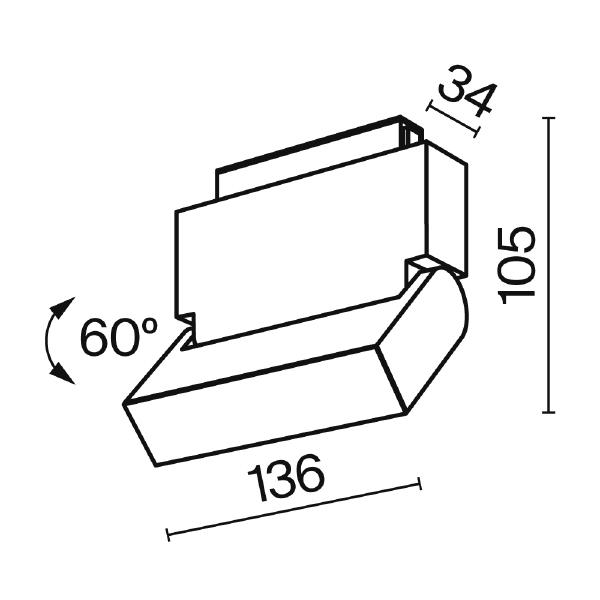 Трековый светильник Basis Rot Gravity TR013-2-10W3K-B