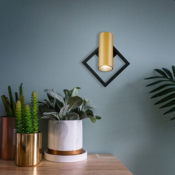 Светильник спот Turro 20091/1 LED черный/ золото