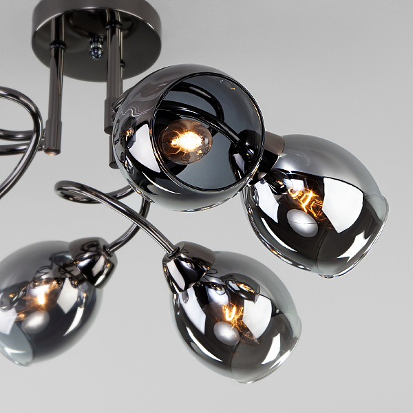 Потолочная люстра Roselyn 30171/6 черный жемчуг