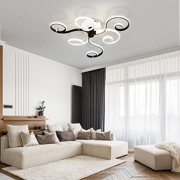 Потолочная люстра Friori 90149/3 белый/черный