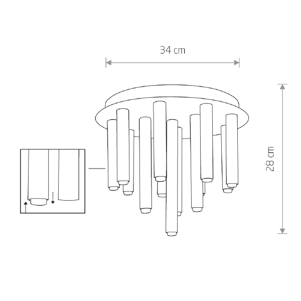 Потолочная люстра Stalactite 8355