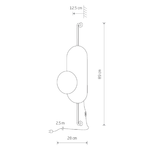Настенный светильник Wheel Lux I 8430