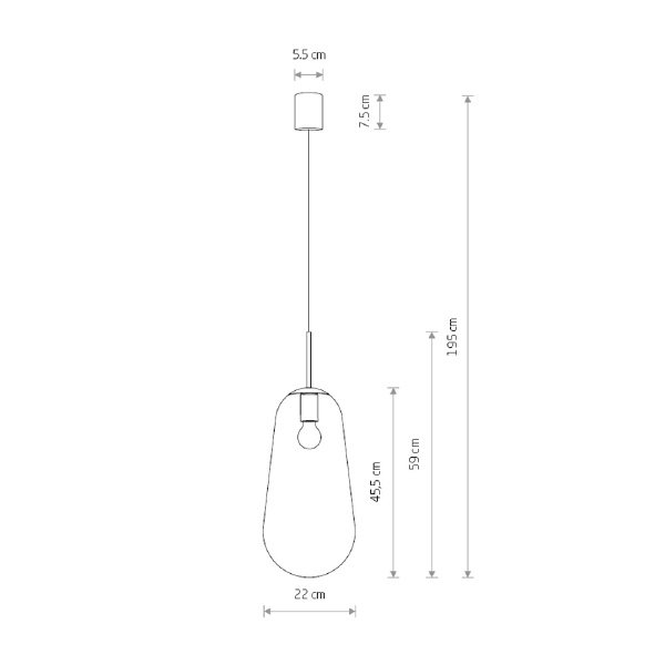 Светильник подвесной Pear L 8671