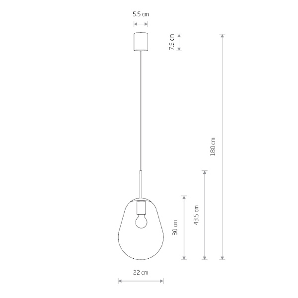 Светильник подвесной Pear S 8673