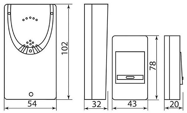 Дверной звонок E-222 23678