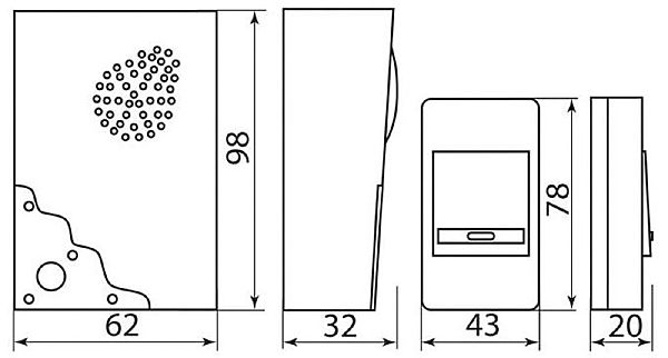 Дверной звонок E-223 23679