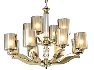 Подвесная люстра 7900 7908+4/C gold