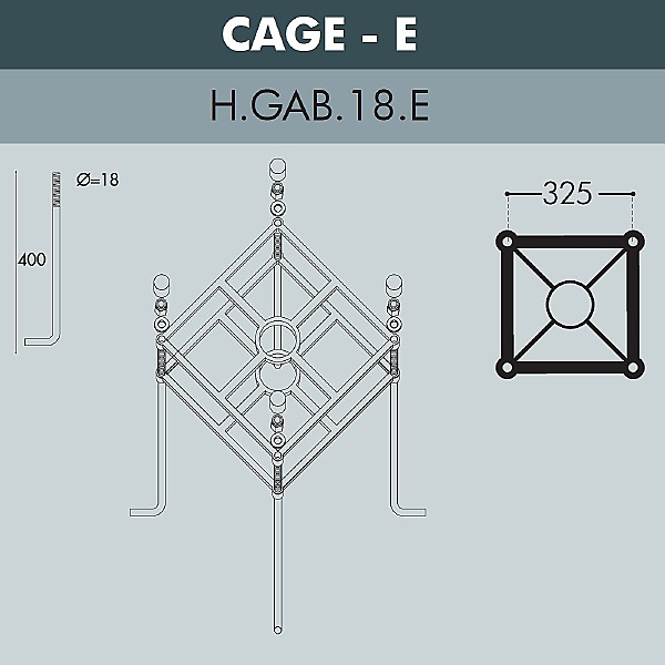 Консольный уличный светильник Столб Классический 000.228.000.A0