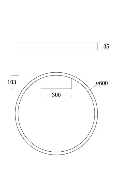 Светильник потолочный Rim MOD058CL-L35W4K