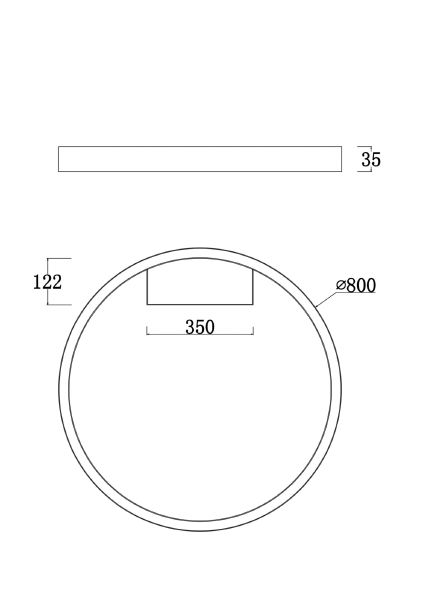 Светильник потолочный Rim MOD058CL-L50BS4K