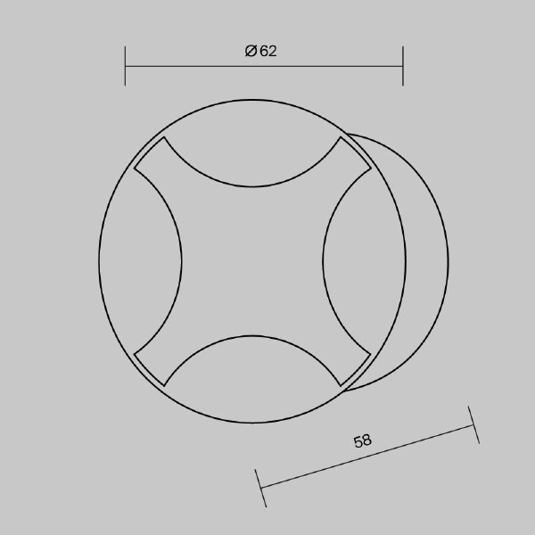 Уличный встраиваемый Biscotti O036-L3B3K