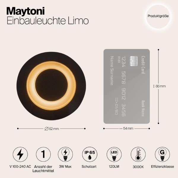 Уличный встраиваемый Limo O037-L3B3K