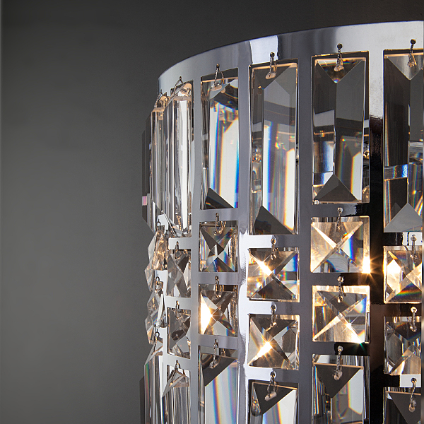 Настенное бра Lory 10116/2 хром/прозрачный хрусталь Strotskis