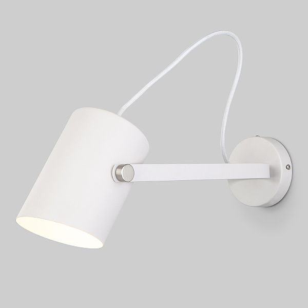 Светильник спот Italio 20092/1 белый/сатин никель