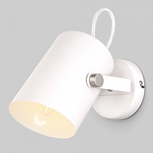 Светильник спот Italio 20093/1 белый/сатин никель