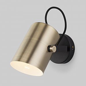 Светильник спот Italio 20093/1 черный/античная бронза