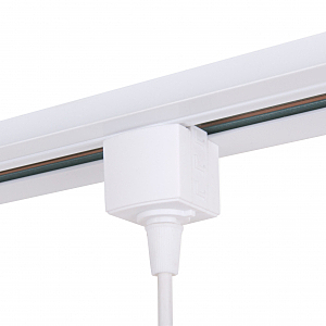 Комплектующие для трек-систем Коннектор для подвеса TRLM-1-WH /Коннектор для однофазного шинопровода белый