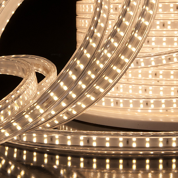 LED лента Elektrostandard Лента светодиодная Premium 220V 18W 180Led 2835 IP65 4200К дневной белый, 50 м, двухрядная (LS011 22