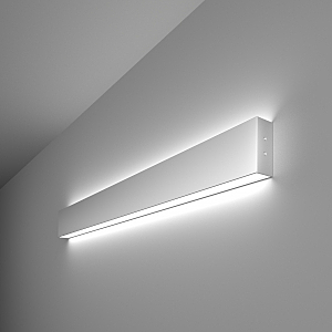 Настенный светильник Grand Линейный светодиодный накладной двусторонний светильник 78см 30W 6500K матовое серебро (101-100-40-7