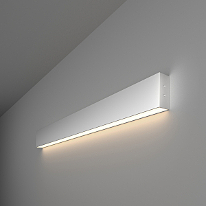 Настенный светильник Grand Линейный светодиодный накладной односторонний светильник 78см 15W 4200K матовое серебро (101-100-30-