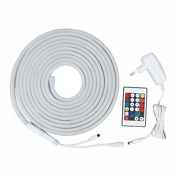 Светодиодный шнур 12V 7W IP65 Набор гибкого неона SLS 02 RGB IP 65 односторонний мульти, 5м a049856
