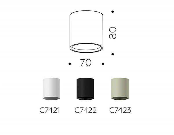 Накладной светильник Diy Spot C7421