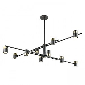 Потолочная люстра Sauris LH8020/10P-BK-GD
