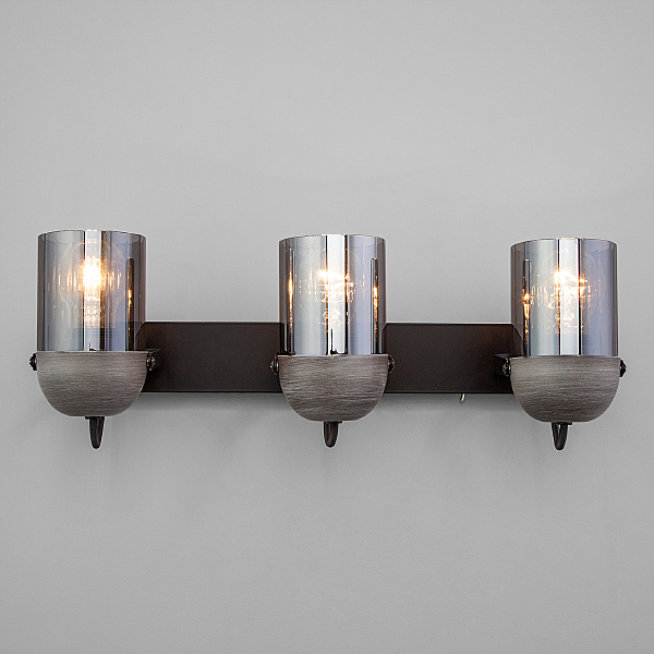 Светильник спот Mars 20122/3 черный/тертый серый